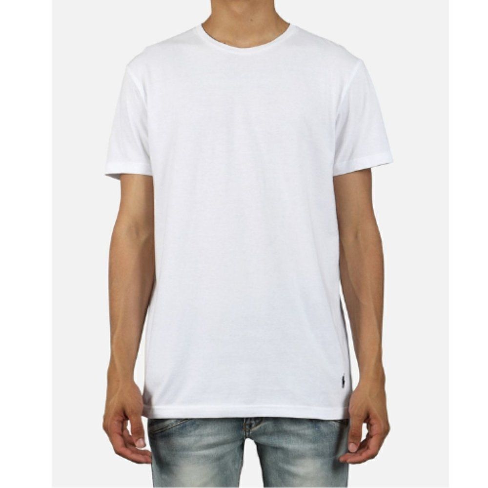 Polo Ralph Lauren Men's White Cotton Jersey Crewneck T-Shirt Size Small